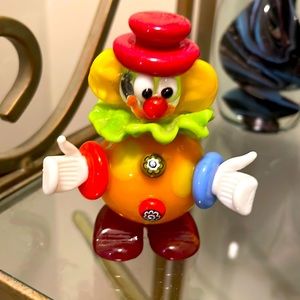 Vintage Murano Italian Glass Clown